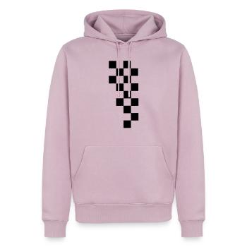 RACING FLAG - Männer Premium Bio Hoodie - Altrosa - Vorne - Nico (187cm)
