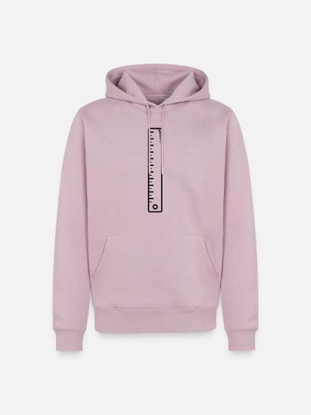 Lineal - Männer Premium Bio Hoodie - Altrosa