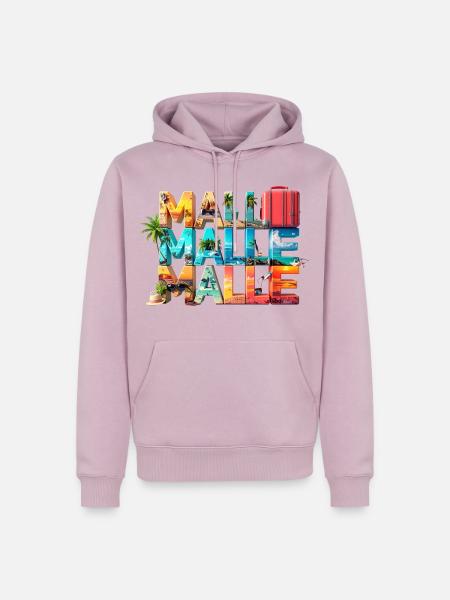 MALLE – Sommer, Sonne, Urlaubsfeeling pur - Männer Premium Bio Hoodie - Altrosa