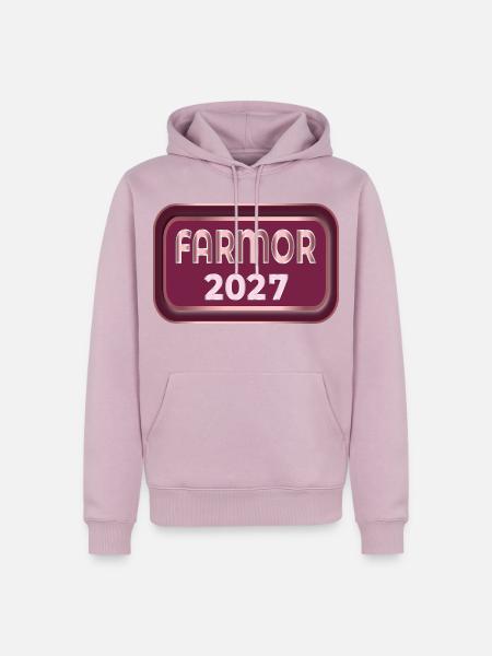Schwedische Großmutter 2027 - Männer Premium Bio Hoodie - Altrosa