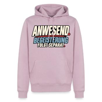 Anwesend Begeisterung Folgt Separat - Männer Premium Bio Hoodie - Altrosa - Vorne - Nico (187cm)