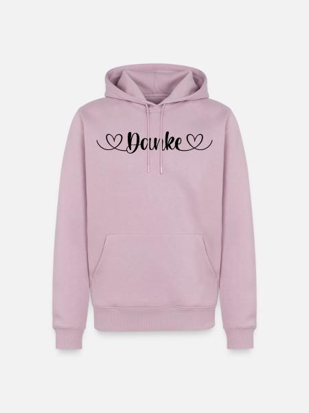 Danke sagen - Dankeschön - Vielen Dank - Danke - Männer Premium Bio Hoodie - Altrosa