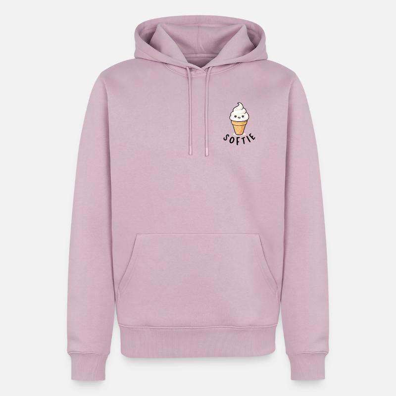 Softie Softeis Lover Eiscreme Icon Geschenk - Männer Premium Bio Hoodie - Altrosa