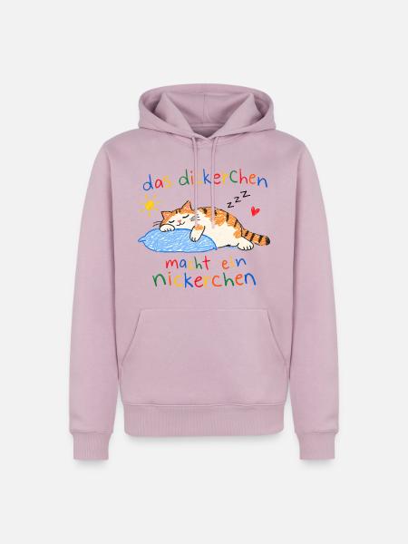 Das Dickerchen macht ein Nickerchen - Männer Premium Bio Hoodie - Altrosa