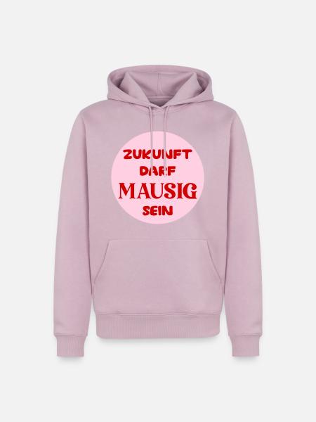 Mausige Zukunft - Männer Premium Bio Hoodie - Altrosa