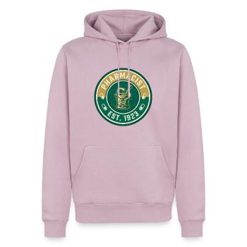 Vintage Apotheker-Mörser-Stößel Hygieia-Abzeichen - Männer Premium Bio Hoodie - Altrosa - Vorne - Nico (187cm)