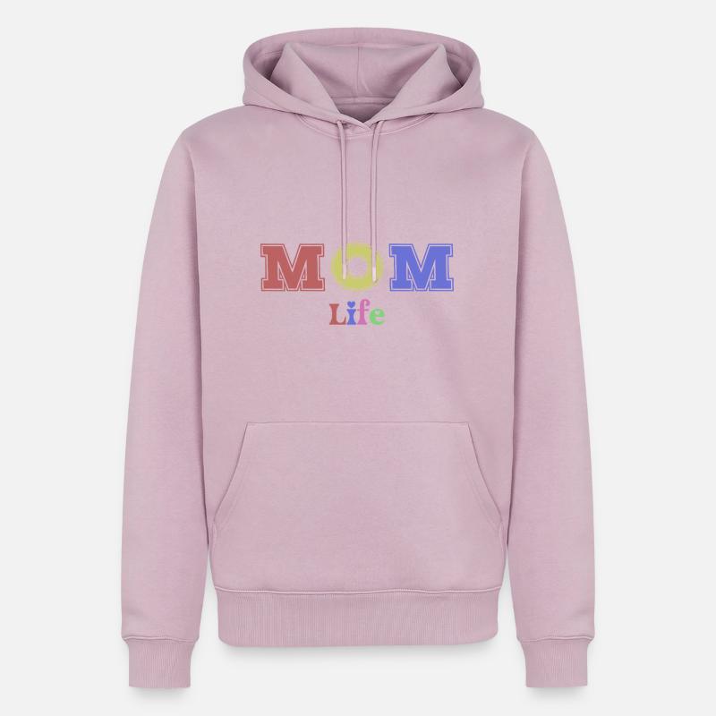 Das Leben der Mutter - Männer Premium Bio Hoodie - Altrosa