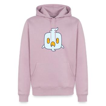 Fantôme Enfants Costume Monstre Halloween Cadeau - Sweat à capuche Premium bio Homme - rose poudré - Devant - Nico (187cm)
