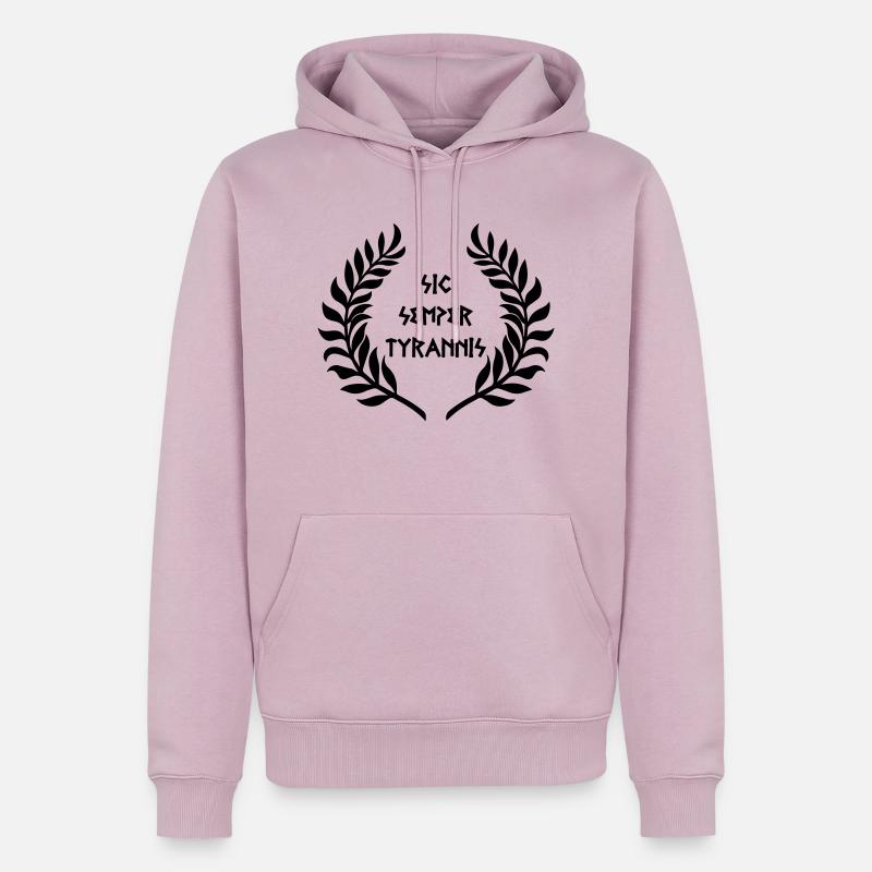 Sic Semper Tyrannis - Männer Premium Bio Hoodie - Altrosa