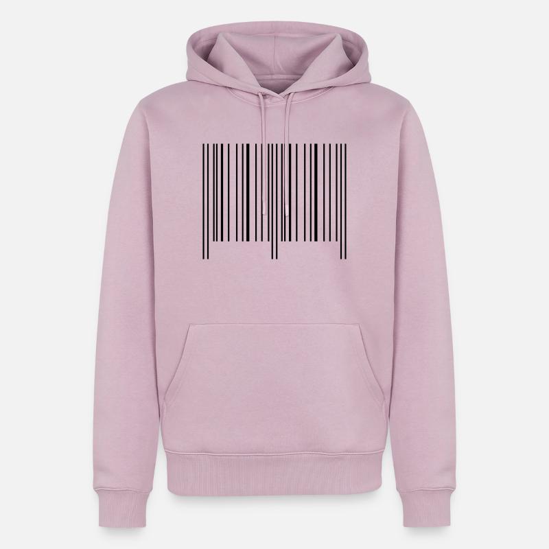 strichcode - Männer Premium Bio Hoodie - Altrosa