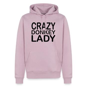 Donkey Esel - Männer Premium Bio Hoodie - Altrosa - Vorne - Nico (187cm)