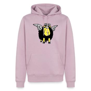 Schaf Engel Flügel Himmel Heiligenschein Heilig - Männer Premium Bio Hoodie - Altrosa - Vorne - Nico (187cm)