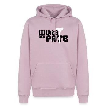 Der Wurstpate - Männer Premium Bio Hoodie - Altrosa - Vorne - Nico (187cm)