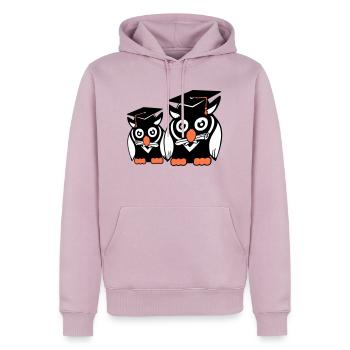 2 Owls Graduation College Abitur Student Team - Men’s Premium Organic Hoodie - dusky pink - Front - Nico (187cm)