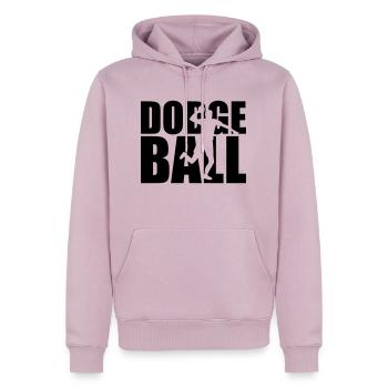 Dodgeball - Männer Premium Bio Hoodie - Altrosa - Vorne - Nico (187cm)