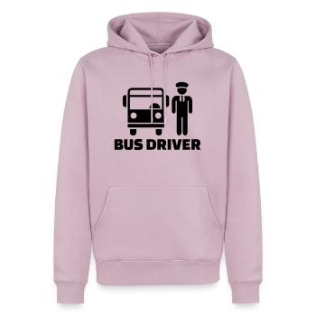 Busfahrer - Männer Premium Bio Hoodie - Altrosa - Vorne - Nico (187cm)