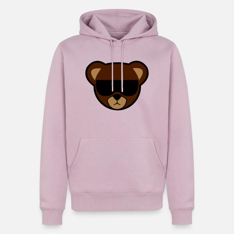 cool cool - Sweat à capuche Premium bio Homme - rose poudré