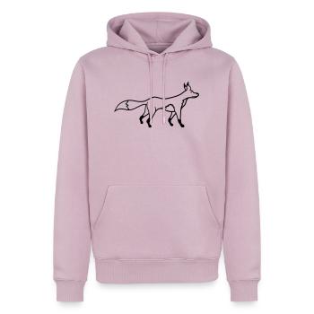 Fuchs Rotfuchs Wildes Tier Schlauer Wald Bewohner - Männer Premium Bio Hoodie - Altrosa - Vorne - Nico (187cm)