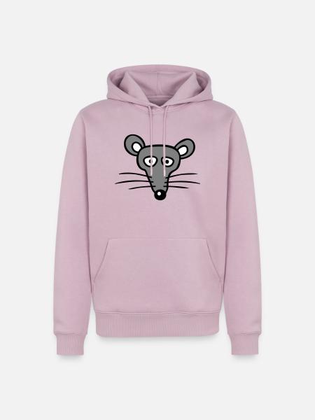 Mus Mus Sød Lille Rotte Gnaver Venlig - Herre Premium økologisk hoodie - gammelrosa