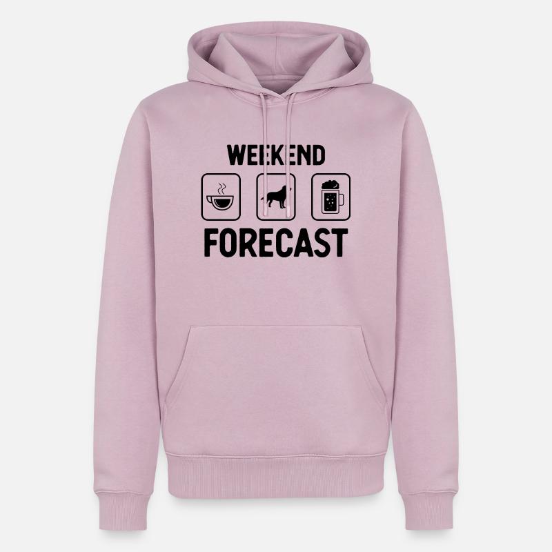 Wochenendprognose - (2) - Männer Premium Bio Hoodie - Altrosa