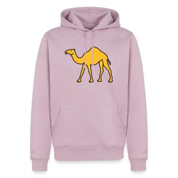 kamel_02 - Männer Premium Bio Hoodie - Altrosa - Vorne - Nico (187cm)
