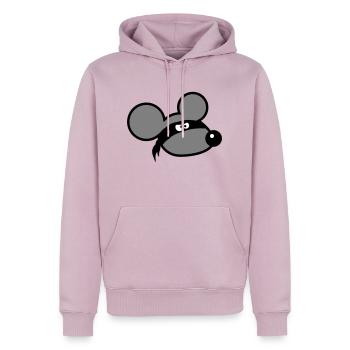 Maus Böse Räuber Ninja Überfall Dieb Tuch Augen - Männer Premium Bio Hoodie - Altrosa - Vorne - Nico (187cm)