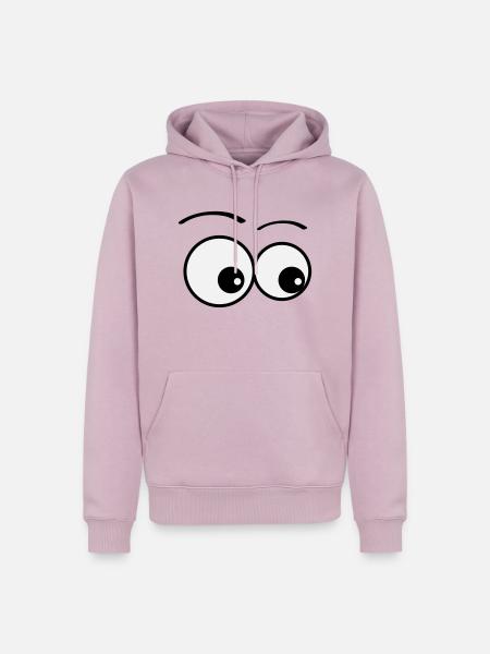 eyes - Men’s Premium Organic Hoodie - dusky pink