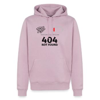 Emotionally Offline - Männer Premium Bio Hoodie - Altrosa - Vorne - Nico (187cm)