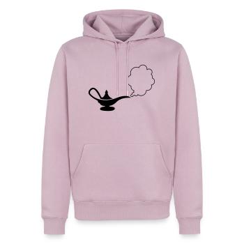 wunderlampe_01 - Männer Premium Bio Hoodie - Altrosa - Vorne - Nico (187cm)