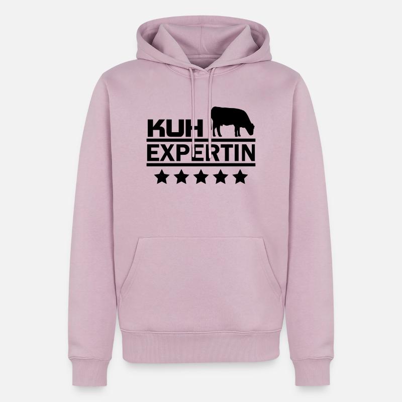 kuh experte - Männer Premium Bio Hoodie - Altrosa