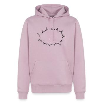 Knall - Männer Premium Bio Hoodie - Altrosa - Vorne - Nico (187cm)