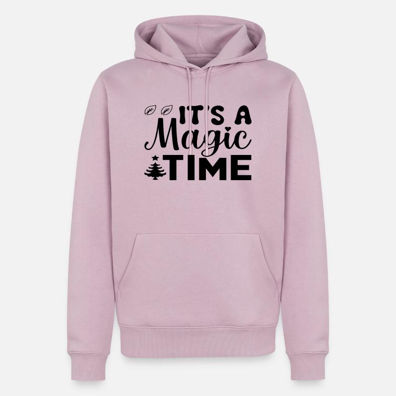 It´s a Magic Time - Männer Premium Bio Hoodie - Altrosa