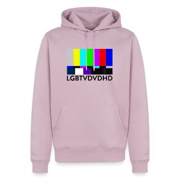 LGBTVDVDHD - Männer Premium Bio Hoodie - Altrosa - Vorne - Nico (187cm)