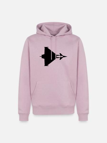 eurofighter_oben - Männer Premium Bio Hoodie - Altrosa