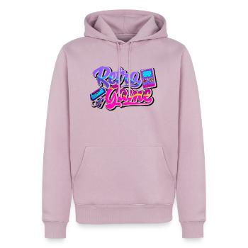 Retro Game Graphic Video Game Player Gaming Gamer - Männer Premium Bio Hoodie - Altrosa - Vorne - Nico (187cm)