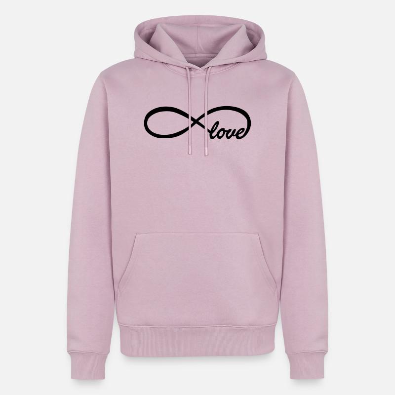 Endless love - Sweat à capuche Premium bio Homme - rose poudré