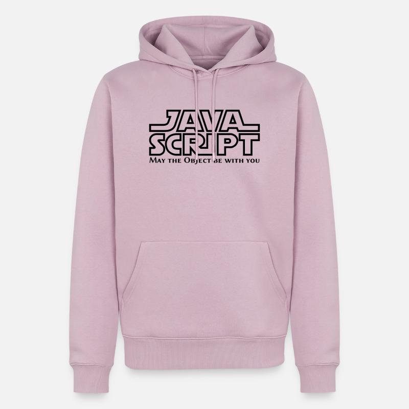 JavaScript - May the Objet be with you - Männer Premium Bio Hoodie - Altrosa