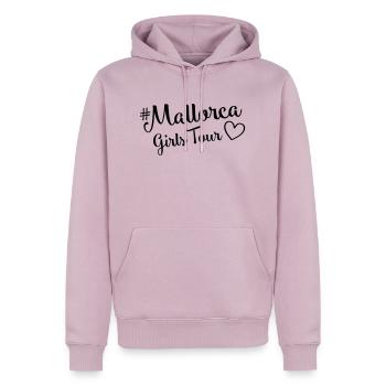 mallorca girls tour herz - Männer Premium Bio Hoodie - Altrosa - Vorne - Nico (187cm)