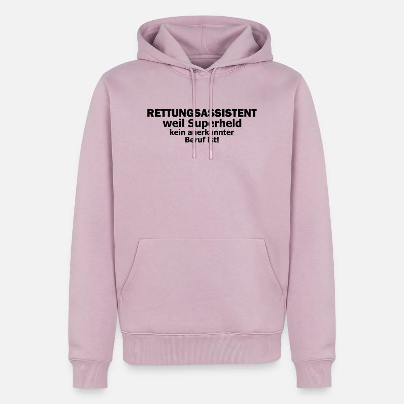 rettungsassistent - Männer Premium Bio Hoodie - Altrosa