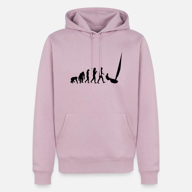 Evolution Segeln - Männer Premium Bio Hoodie - Altrosa