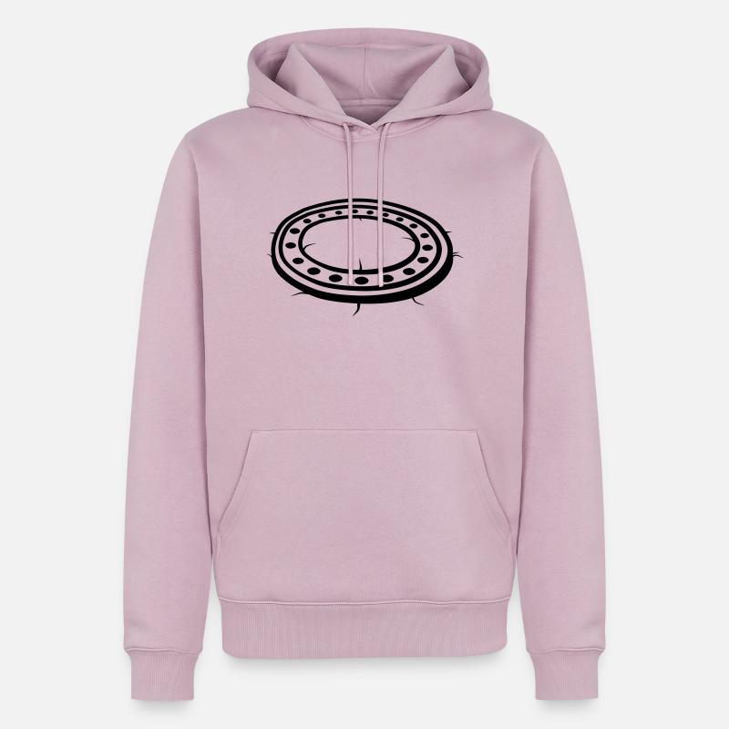 Trou d’égout à couvercle Gulli - Sweat à capuche Premium bio Homme - rose poudré