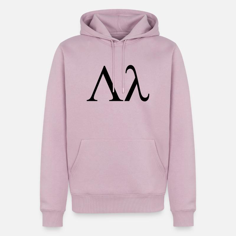 Lambda griechischen Buchstaben Bruderschaft von - Männer Premium Bio Hoodie - Altrosa