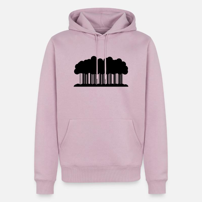 WALD Code - Männer Premium Bio Hoodie - Altrosa