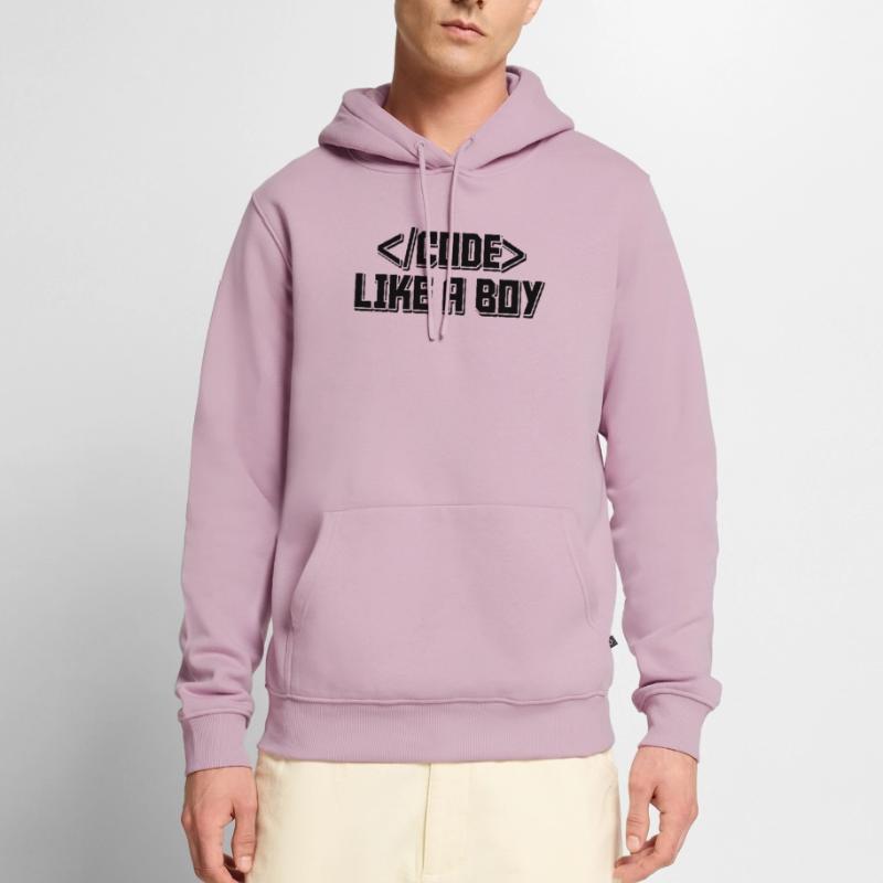 Code Like A Boy Coder Programmer Software Develope Männer Premium Bio Hoodie