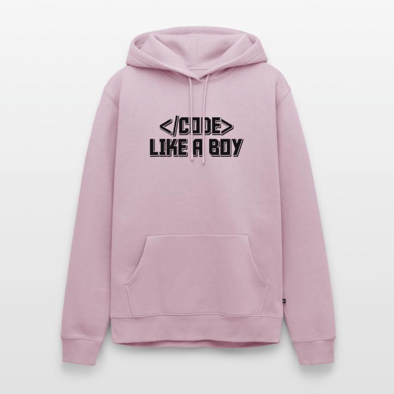 Code Like A Boy Coder Programmer Software Develope Männer Premium Bio Hoodie