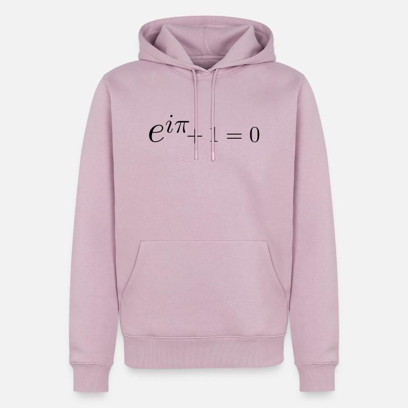 Formule d'Euler - Sweat à capuche Premium bio Homme - rose poudré