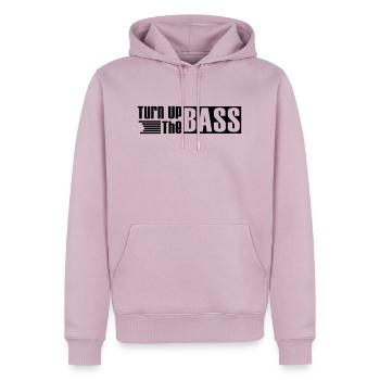 turn_up_the_bass_f1 - Männer Premium Bio Hoodie - Altrosa - Vorne - Nico (187cm)