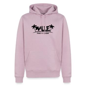 malle party crew - Männer Premium Bio Hoodie - Altrosa - Vorne - Nico (187cm)