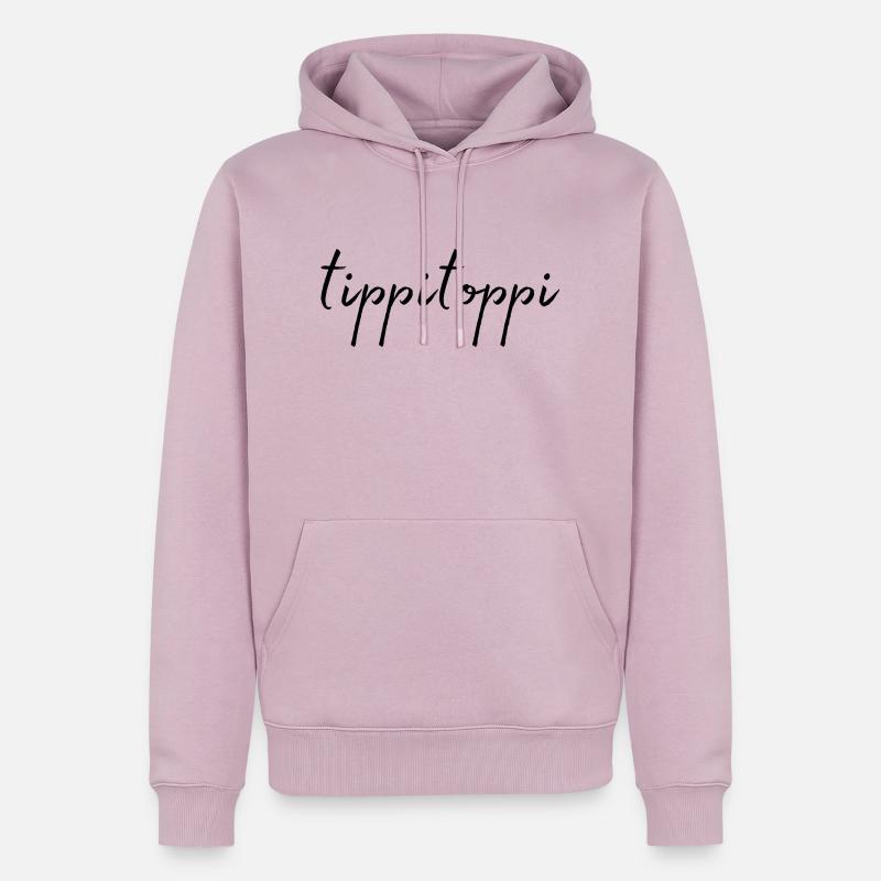 tippitoppi. tip top. - Sweat à capuche Premium bio Homme - rose poudré