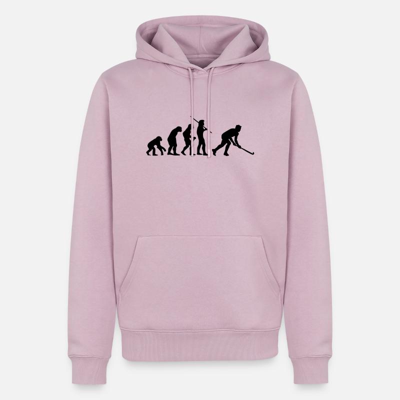 Evolution Hockey 2 - Sweat à capuche Premium bio Homme - rose poudré